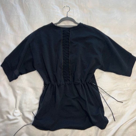 Black Puma t-shirt with adjustable Waist and Back detailing - Picture 2 of 2